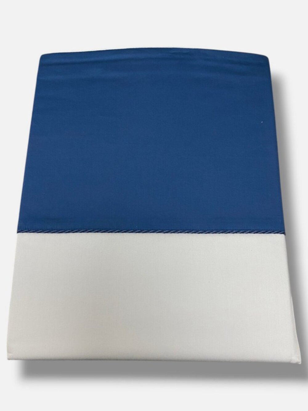 Drouault Paris Blue/White Clair Obscur Flat Sheet, King Size